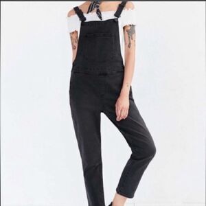 Urban Outfitters BDG Black Stretch Denim Overalls